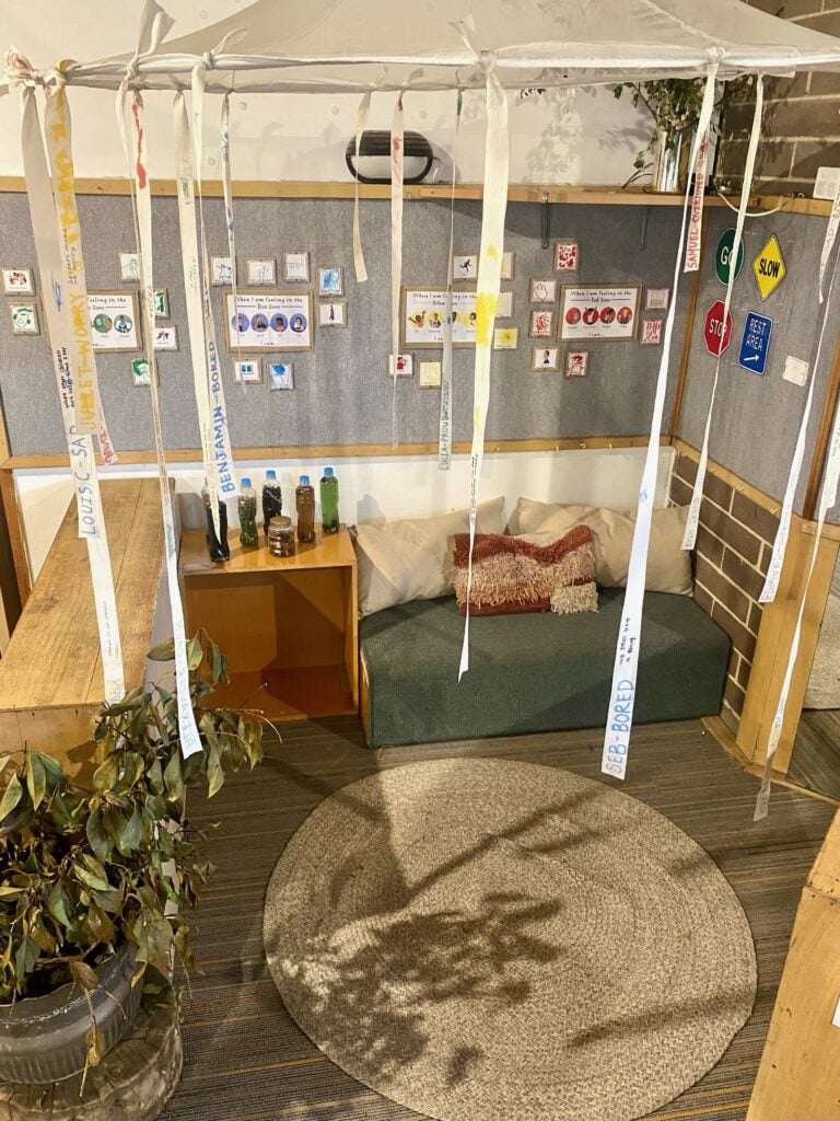 self regulation bubble space for children at gowrie kindergarten